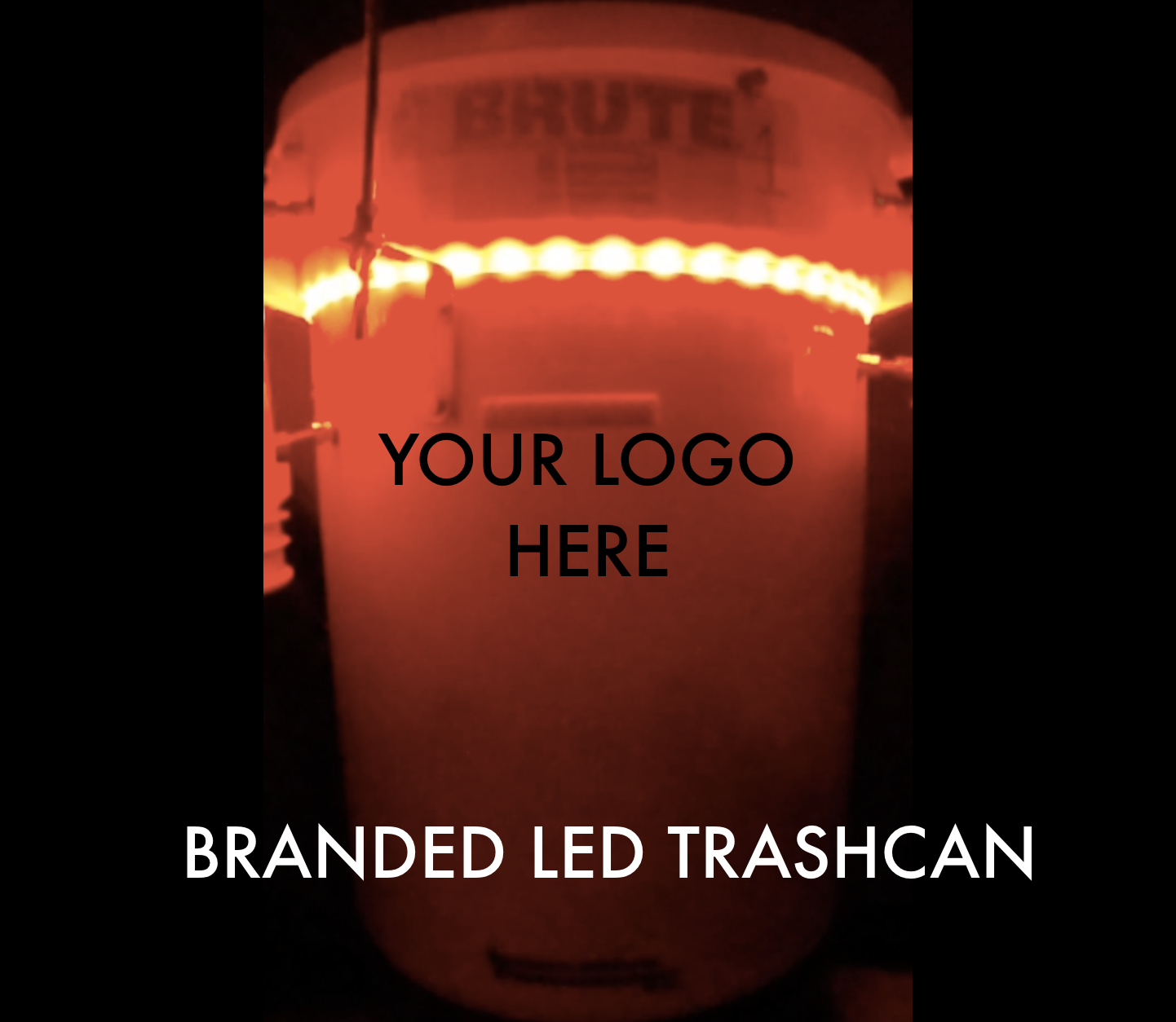 LED TCP Branded Trashcan