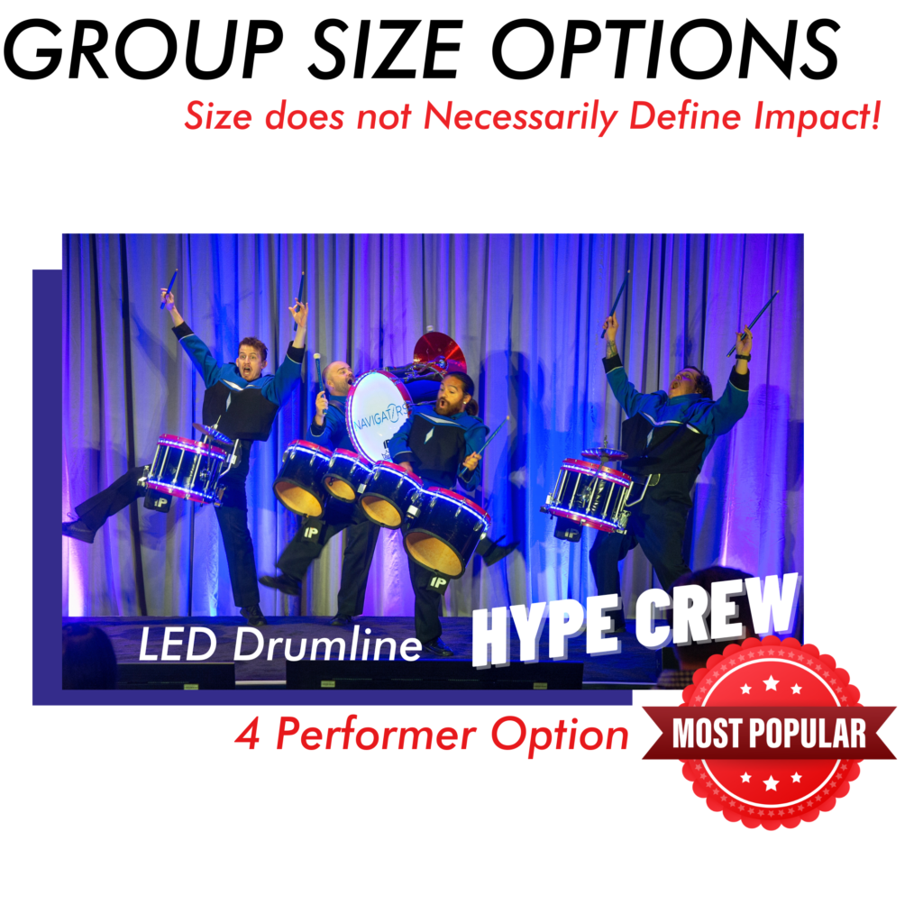 BOOM! Group Size Options