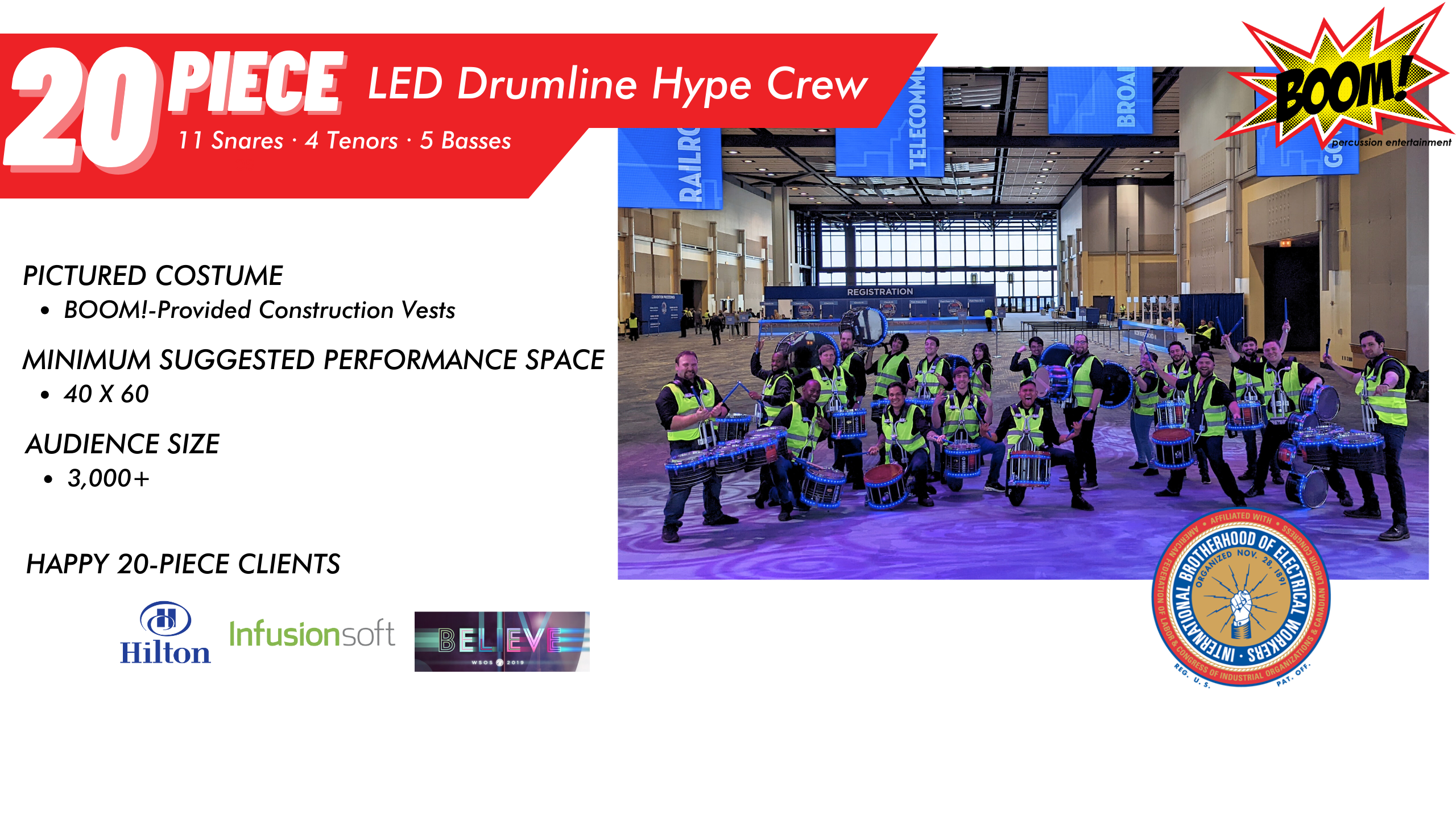 20 piece LED DL IBEW