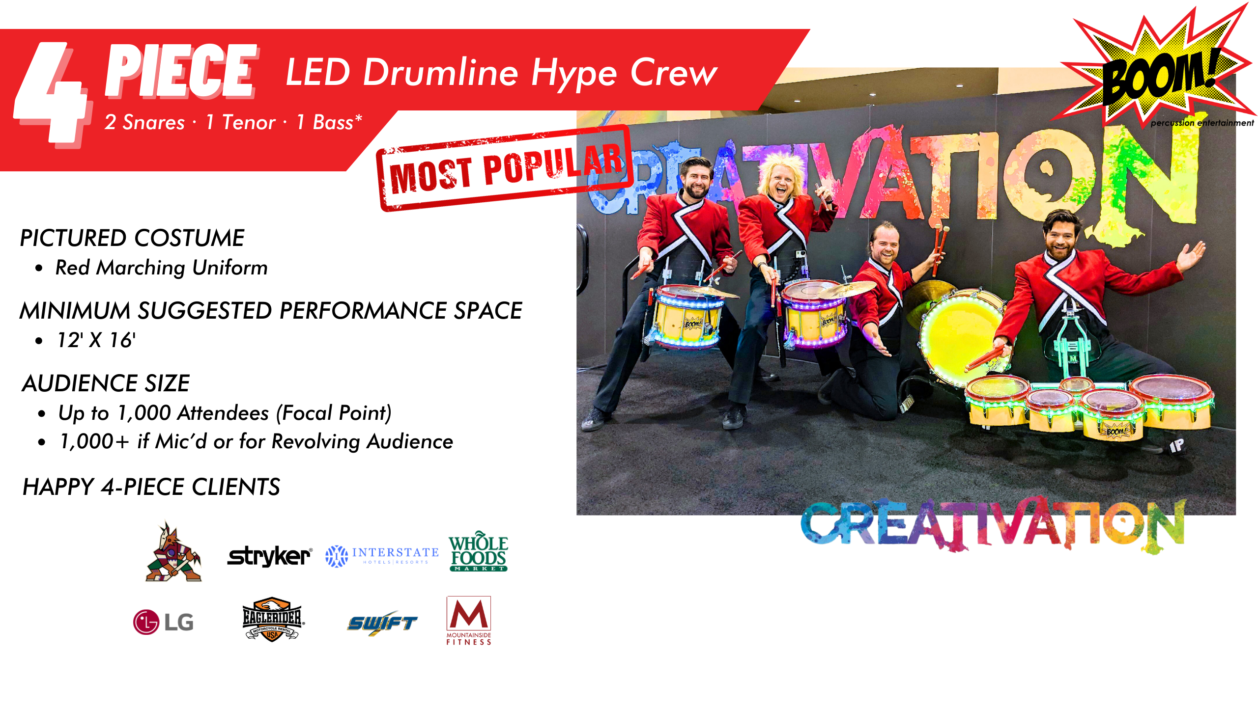 4 piece LED DL Creativation