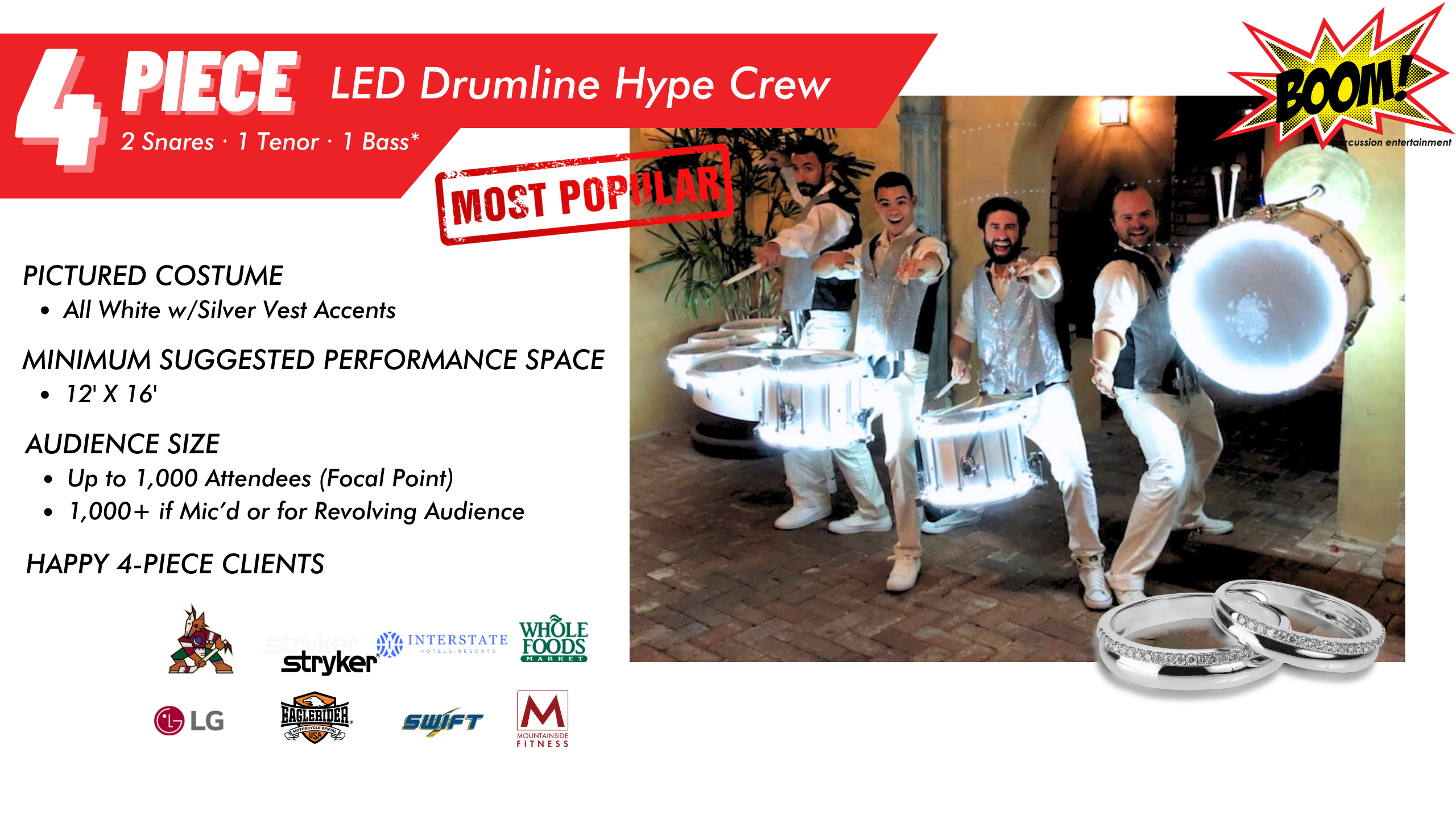 4 piece LED DL Weddings