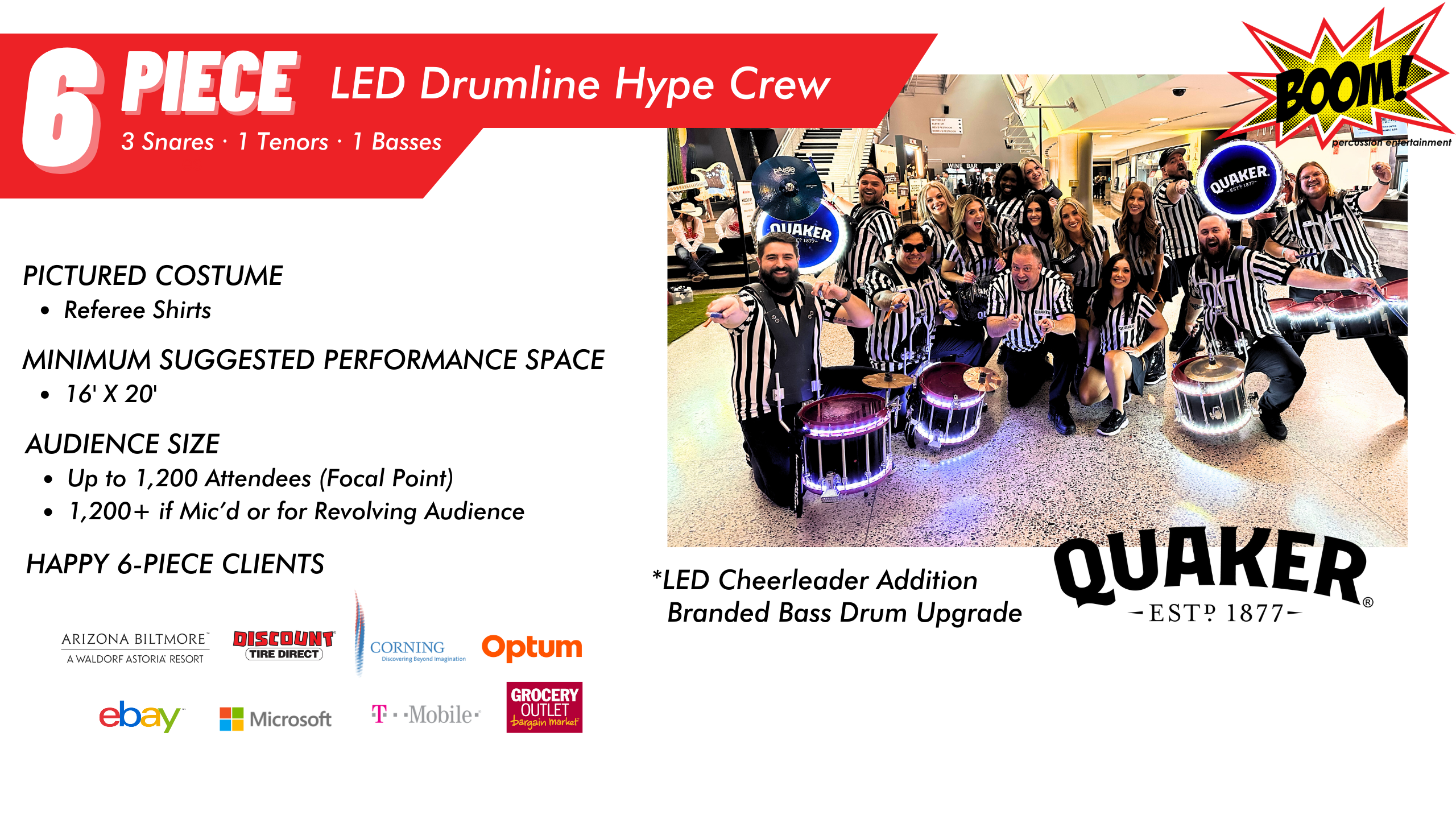 6 piece LED DL Quaker