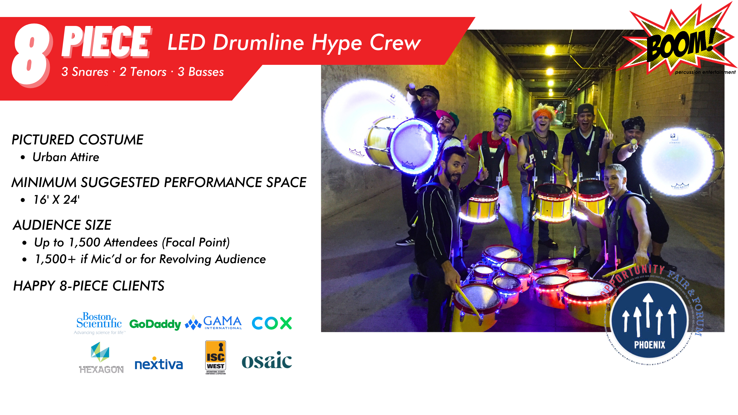 8 piece LED DL Opportunity Fair